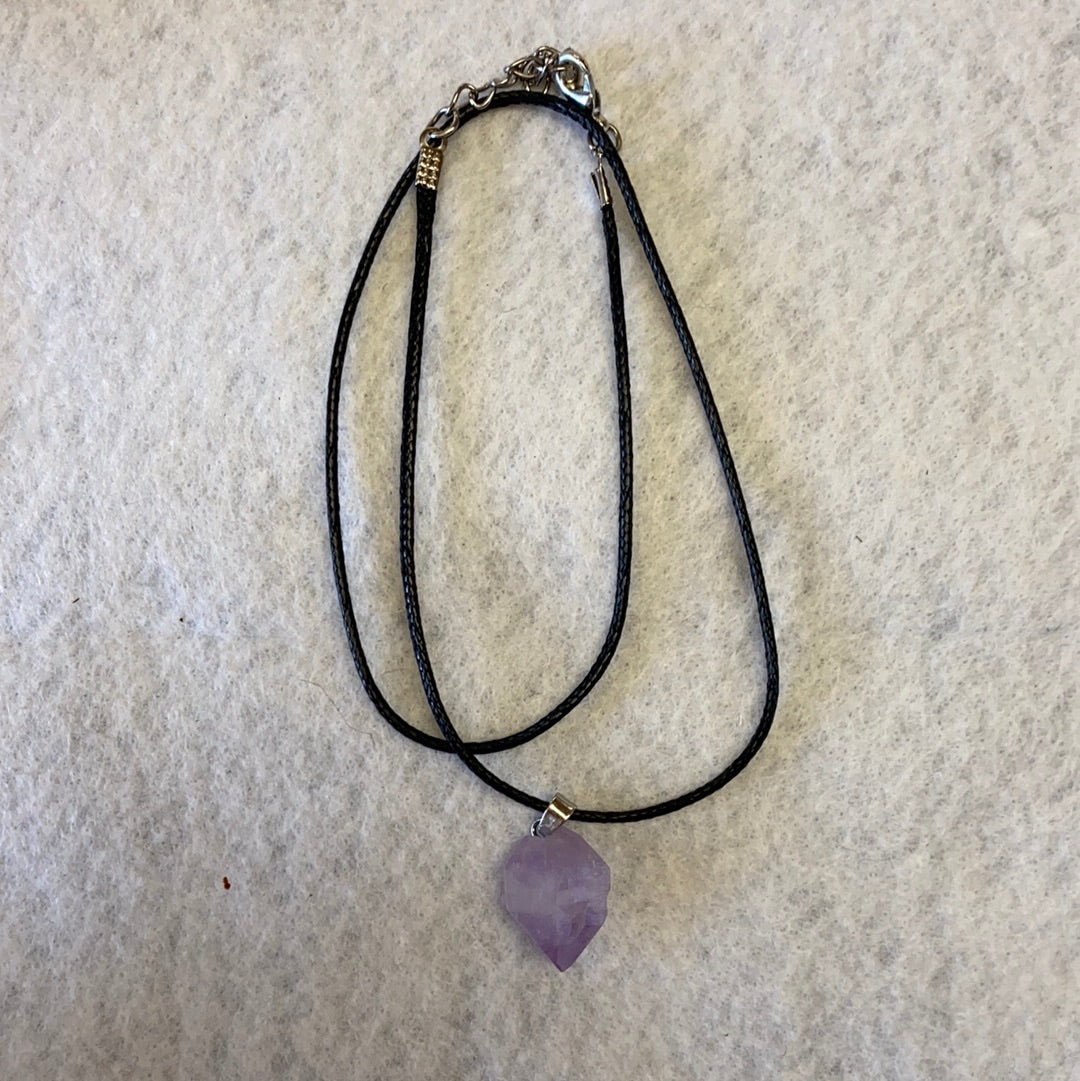 Amethyst point neckace MMM